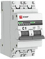 Выключатель автоматический EKF PROxima ВА47-63 2п 1А C 4.5кА картинка